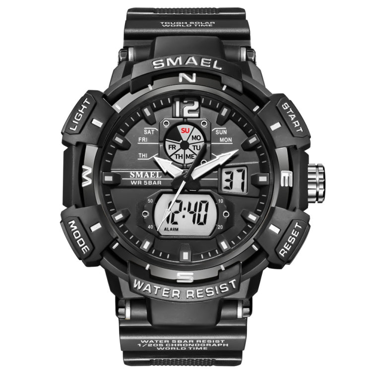 SMAEL 8045 Outdoor Waterproof Time Sports Luminous Dual Display Watch