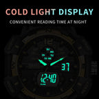 SMAEL 8045 Outdoor Waterproof Time Sports Luminous Dual Display Watch