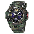 SMAEL 8008 Outdoor Waterproof Camouflage Sports Electronic Watch Luminous Multi-function Waist Watch, Camouflage Army Green, Camouflage White, Camouflage Black, Camouflage Gray, Camouflage Dark Green