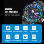 SMAEL 8008 Outdoor Sports Multifunctional Waterproof Luminous Men Watch, Red, Black, Orange, Fluorescent Green, Deep Blue, Grass Green, Black Gold, Rose Gold, Black Blue