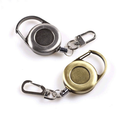 Outdoor Mountaineering Metal Easy-to-pull Retractable Key Chain