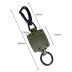 Outdoor Fishing Zinc Alloy Retractable Metal Hanging Buckle, 6862
