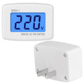 DM55-1 AC 110V- 220V LCD Digital Voltmeter Voltage Tester Detector Meter, DM55-1 US Plug, DM55-1 EU Plug