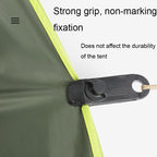 Tent Additional Pull Point Shark Clips Outdoor Camping Canopy Windproof Clip, 1PC (Mud-color), 1PC (Dark Green)
