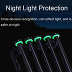 100pcs Outdoor Camping Nail Luminous Circle Multifunctional Silicone Reflective Warning Ring, Luminous Circle