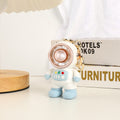 6092 Cartoon Astronaut Fan With Lanyard Portable Mini USB Charging Fan, 6092 Light Blue, 6092 Pink, 6092 Dark Gray