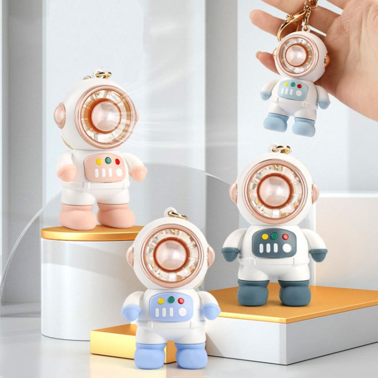 6092 Cartoon Astronaut Fan With Lanyard Portable Mini USB Charging Fan, 6092 Light Blue, 6092 Pink, 6092 Dark Gray