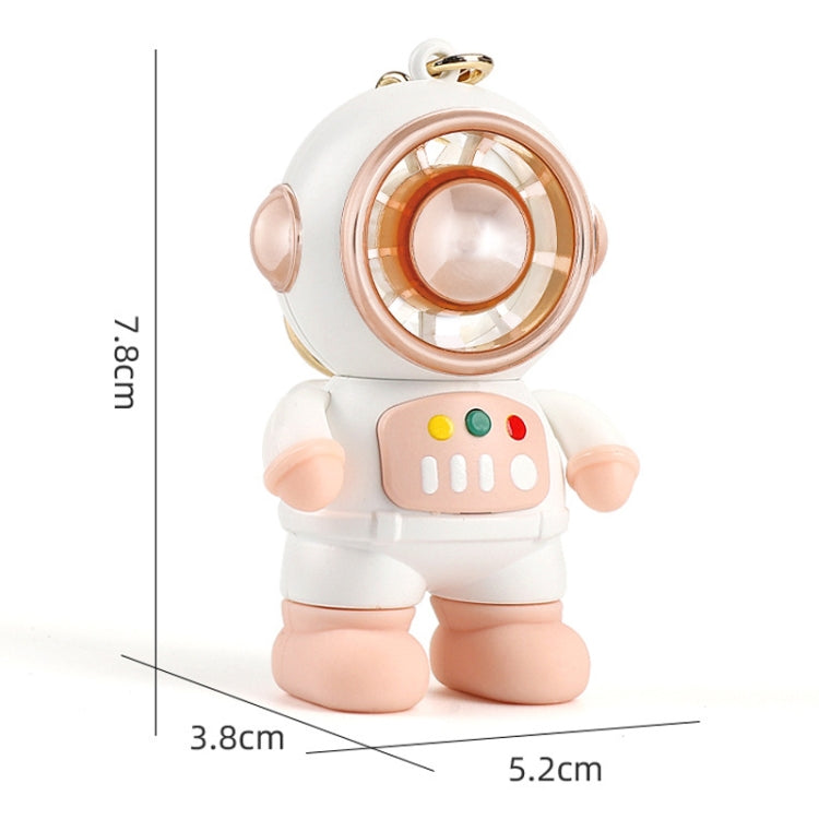 6092 Cartoon Astronaut Fan With Lanyard Portable Mini USB Charging Fan, 6092 Light Blue, 6092 Pink, 6092 Dark Gray
