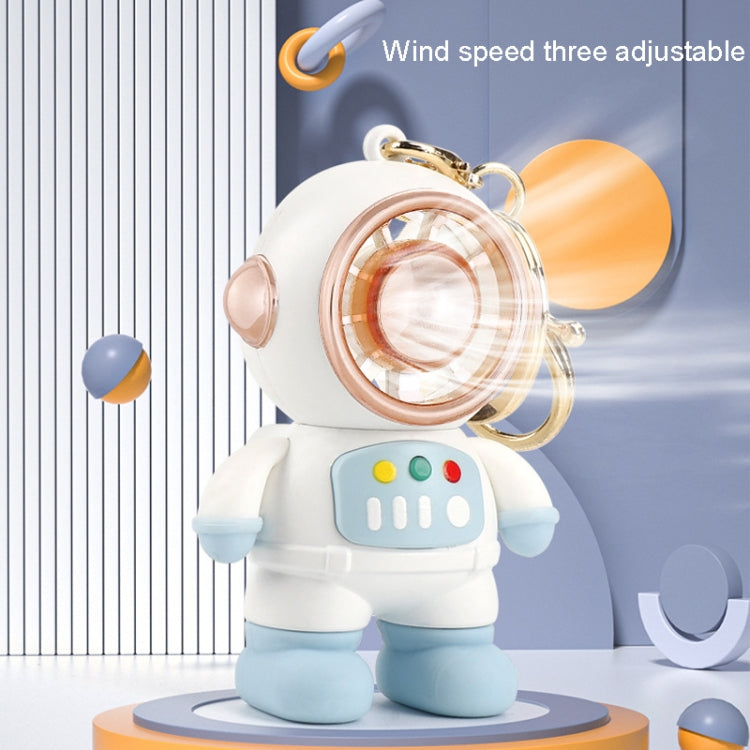6092 Cartoon Astronaut Fan With Lanyard Portable Mini USB Charging Fan, 6092 Light Blue, 6092 Pink, 6092 Dark Gray