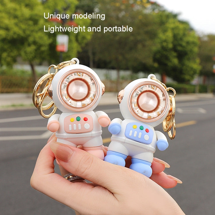 6092 Cartoon Astronaut Fan With Lanyard Portable Mini USB Charging Fan, 6092 Light Blue, 6092 Pink, 6092 Dark Gray