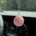 Car Diamond Crystal Ball Rearview Mirror Decoration Pendant
