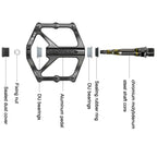 PROMEND PD-M29 1pair DU Bearings Pedal Aluminum Mountain Car Peilin Riding Foot Pedal, PD-M29