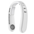 F63 Semiconductor Cooling Hanging Neck Fan USB Silent Outdoor Mini Fan, F63 White, F63 Blue