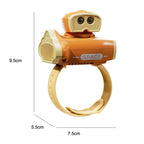 Children Spaceship Cartoon Watch Fan Projection USB Portable Bladeless Wrist Fan, Spaceship(Blue), Spaceship(Pink), Spaceship(Orange)