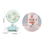 Household Cute Pet Fan USB Desktop Night Light Fan