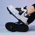Small Four-Wheeled Walking Shoes Children Luminous Deformation Roller Shoes, 33, 34, 35, 36, 37, 38, 39, 40