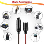 4 In 1 Auto High Power Cigarette Lighter Car Charger, 4 Holes Cigarette Lighter