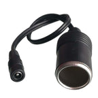 DC 5.5 x 2.1 mm Plug To Cigarette Lighter Mother Seat With DC Power Cord, DC 5.5 x 2.1mm Plug
