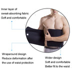 Sports Waist Belt Fitness Girdle Belly Belt Sweatproof Wide Waistband, M 20x95cm (Black), L 25x95cm (Black), XL 30x95cm (Black)