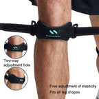 NAILEKESI Sports Knee Brace Running Jump Rope Knee Protector, NLKS-QA2400 Gray Purpl, NLKS-QA2400 Black Green, NLKS-QA2400 White Gray, NLKS-QA2400 Pink, NLKS-QA2400 Black Orange, NLKS-QA2400 Black Gray