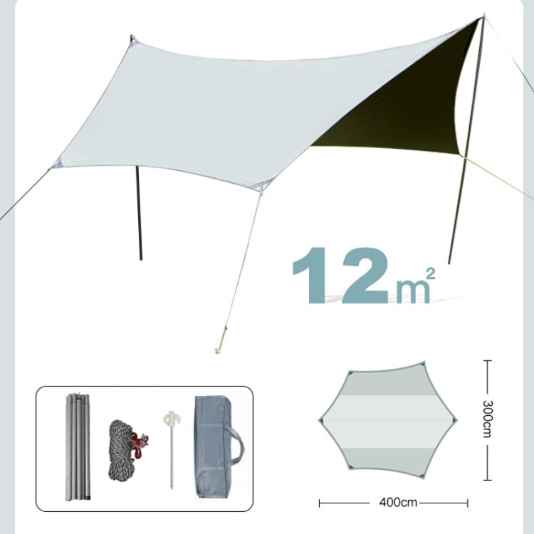 Outdoor Camping Tent, Style:, Vinyl Sunscreen Hexagon 4x3m Gold, Vinyl Sunscreen Hexagon 4.5x4.2m Gold, Vinyl Sunscreen Hexagon 5.5x4.4m Gold, Vinyl Sunscreen Hexagon 4x3m Sky Blue, Vinyl Sunscreen Hexagon 4.5x4.2m Sky Blue                             ...