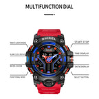 SMAEL 8075 Multi-function Waterproof Night Light Outdoor Watch