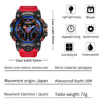 SMAEL 8075 Multi-function Waterproof Night Light Outdoor Watch