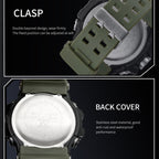 SMAEL 8082 Outdoor Waterproof Sports Multifunctional Luminous Timing Electronic Watch