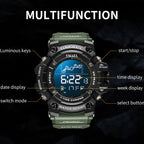 SMAEL 8082 Outdoor Waterproof Sports Multifunctional Luminous Timing Electronic Watch