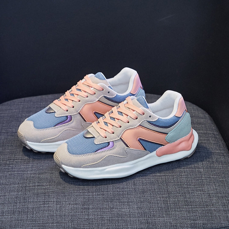 LY-982 Breathable and Comfortable Running Shoes PU Stitching Mesh Casual Shoes, 35, 36, 37, 38, 39, 40