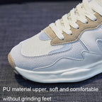 LY-982 Breathable and Comfortable Running Shoes PU Stitching Mesh Casual Shoes, 35, 36, 37, 38, 39, 40