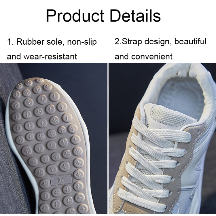 LY-982 Breathable and Comfortable Running Shoes PU Stitching Mesh Casual Shoes, 35, 36, 37, 38, 39, 40