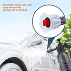 2L Foam Sprayer Pressure Spray Bottle for Car Washing Plants Watering Fertilizing, 9321F Transparent Black
