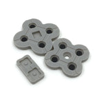 For NDSL NDS Lite Game 6sets Conductive Rubber Pad Soft Silicone Adhesive Key Button Pads, Conductive Rubber Pad