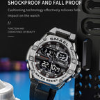 SMAEL 8066 Outdoor Electronic Sports Watch Alloy Colorful Multifunctional Men Watch