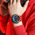SMAEL 8066 Outdoor Electronic Sports Watch Alloy Colorful Multifunctional Men Watch