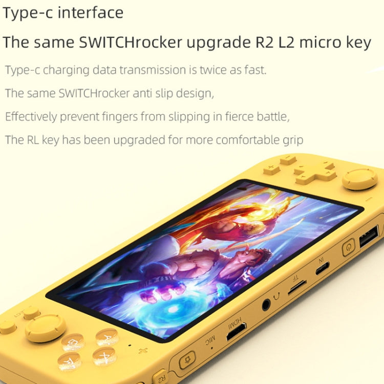 RG3000 Handheld Game Console Support Double Handle Mini Game Console, RG3000 Yellow, RG3000 Pink, RG3000 Gray, RG3000 Purple, RG3000 Green