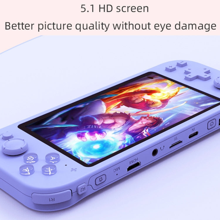 RG3000 Handheld Game Console Support Double Handle Mini Game Console, RG3000 Yellow, RG3000 Pink, RG3000 Gray, RG3000 Purple, RG3000 Green
