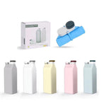 Outdoor Sports Portable Silicone Folding Water Cup Minimalist Travel Large Capacity Milk Bottle, 600ml