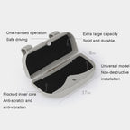 Multifunctional Car Glasses Box Car Sunshine Board Tickets Glasses Clamp, Back Double Snap Grey, Back Double Snap Beige, Back Double Snap Black, Back Double Snap Red