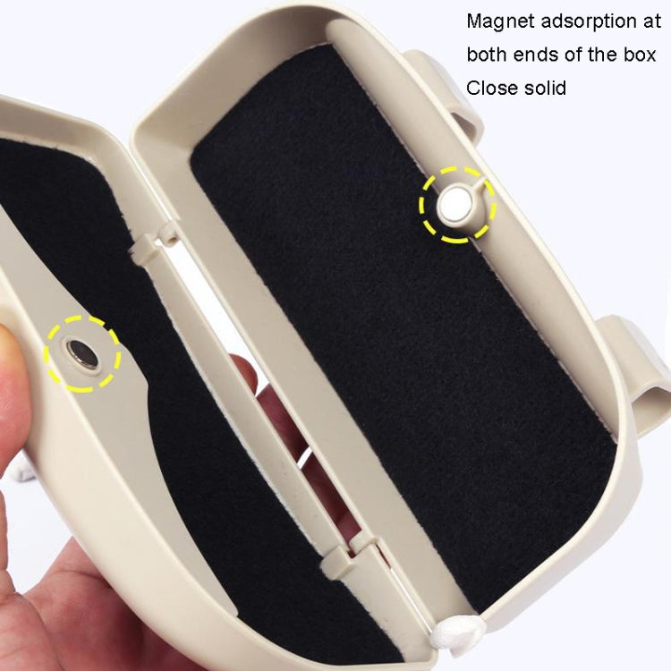 Multifunctional Car Glasses Box Car Sunshine Board Tickets Glasses Clamp, Back Double Snap Grey, Back Double Snap Beige, Back Double Snap Black, Back Double Snap Red