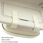 Multifunctional Car Glasses Box Car Sunshine Board Tickets Glasses Clamp, Back Double Snap Grey, Back Double Snap Beige, Back Double Snap Black, Back Double Snap Red