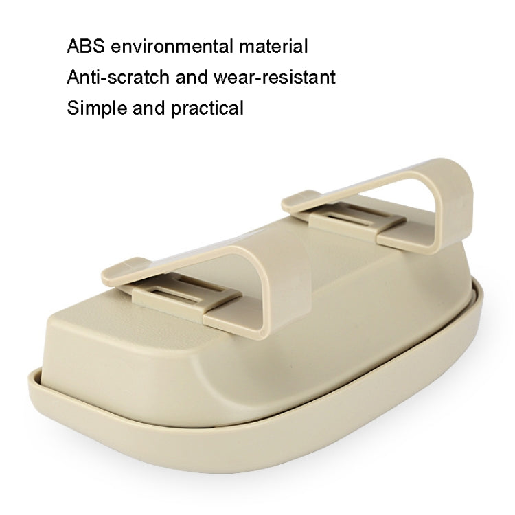 Multifunctional Car Glasses Box Car Sunshine Board Tickets Glasses Clamp, Back Double Snap Grey, Back Double Snap Beige, Back Double Snap Black, Back Double Snap Red