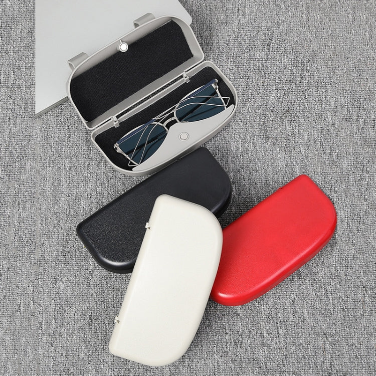 Multifunctional Car Glasses Box Car Sunshine Board Tickets Glasses Clamp, Back Double Snap Grey, Back Double Snap Beige, Back Double Snap Black, Back Double Snap Red