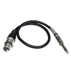 6.35mm Caron Female To XLR 2pin Balance Microphone Audio Cable Mixer Line, 0.5m, 1m, 1.5m, 2m, 3m, 5m, 10m, 15m, 20m, 30m