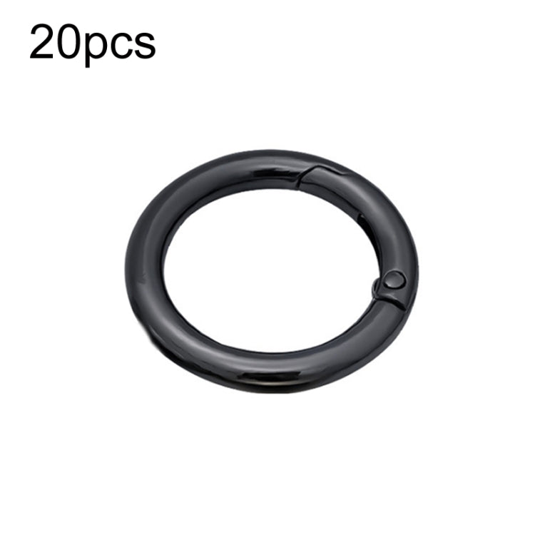 20pcs Zinc Alloy Spring Ring Metal Open Bag Webbing Keychain, 3 Points Silver, 4 Points Silver, 1 inch Black, 1 inch Silver, 4 Points Black, Inch 2 Light Gold, Inch 2 Silver, 5 Points Light Gold, 5 Points Black, 5 Points Silver, 6 Points Light Gold    ...