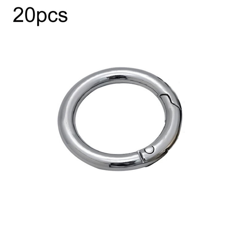 20pcs Zinc Alloy Spring Ring Metal Open Bag Webbing Keychain, 3 Points Silver, 4 Points Silver, 5 Points Silver, 6 Points Light Gold, 4 Points Light Gold, 6 Points Black, Inch 2 Black, 6 Points Silver, 3 Points Light Gold, 1 inch Light Gold, 3 Point Bl...