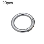 20pcs Zinc Alloy Spring Ring Metal Open Bag Webbing Keychain, 3 Points Silver, 4 Points Silver, 5 Points Silver, 6 Points Light Gold, 4 Points Light Gold, 6 Points Black, Inch 2 Black, 6 Points Silver, 3 Points Light Gold, 1 inch Light Gold, 3 Point Bl...