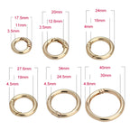 20pcs Zinc Alloy Spring Ring Metal Open Bag Webbing Keychain, 3 Points Silver, 4 Points Silver, 5 Points Silver, 6 Points Light Gold, 4 Points Light Gold, 6 Points Black, Inch 2 Black, 6 Points Silver, 3 Points Light Gold, 1 inch Light Gold, 3 Point Bl...