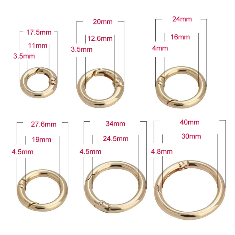 20pcs Zinc Alloy Spring Ring Metal Open Bag Webbing Keychain, 3 Points Silver, 4 Points Silver, 5 Points Silver, 6 Points Light Gold, 4 Points Light Gold, 6 Points Black, Inch 2 Black, 6 Points Silver, 3 Points Light Gold, 1 inch Light Gold, 3 Point Bl...
